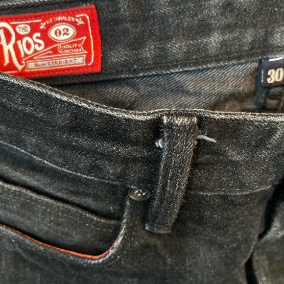 Freenote The Rios Number 02 Slim Straight Washed Out Black Jeans Size 30 - Picture 5 of 5